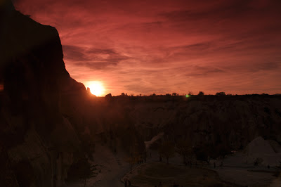 Kapadokya'da Günbatımı